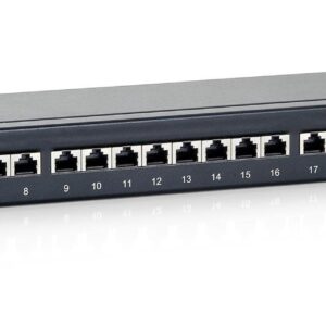 Equip Patchpanel CAT6 24 Port black 19" (1HE)